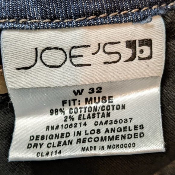 Joe's Jeans Dark Blue Stretch Denim "Muse" Fit Boot Leg for Women- size 32 - Picture 6 of 6